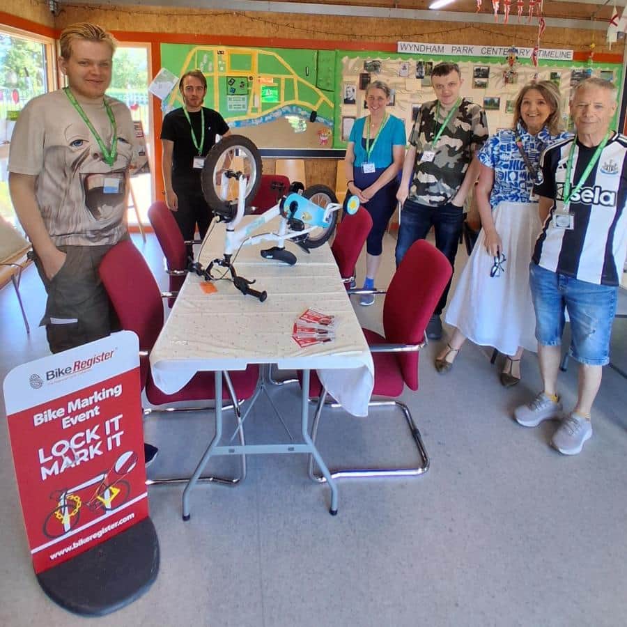 Free Bike Security Marking at Wyndham Park — Grantham news photo