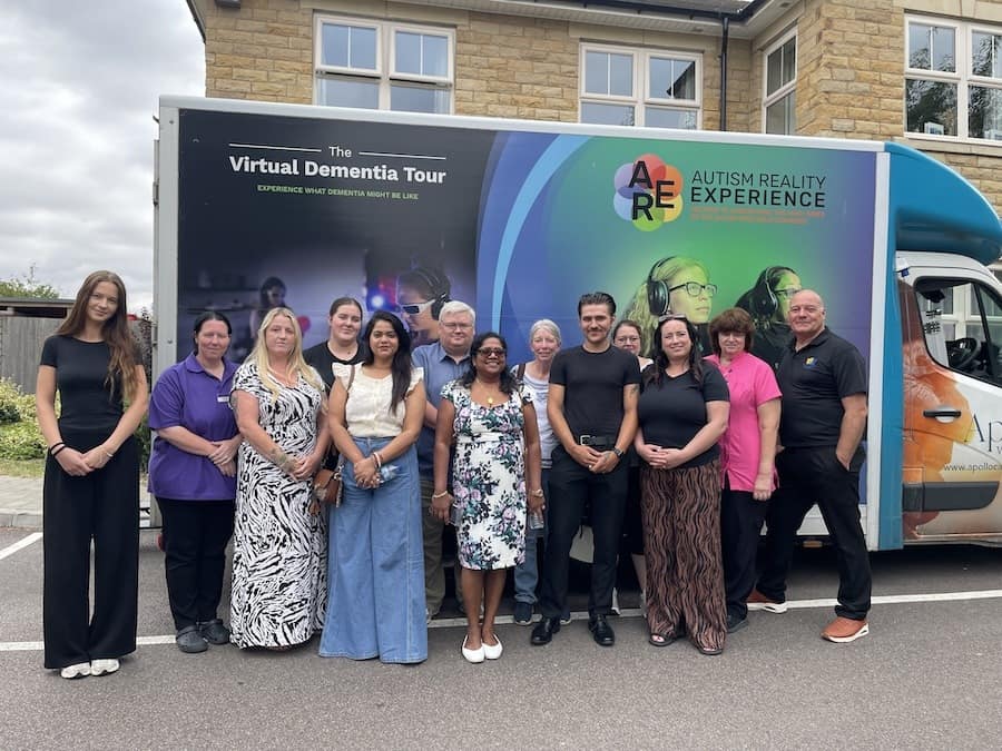 Grantham Care Home Staff Experience Virtual Dementia Bus Training — Grantham news photo
