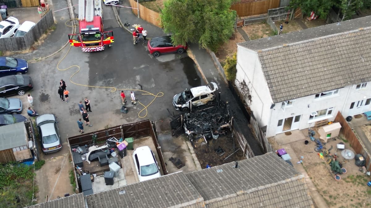 Boy, 14, Arrested After Fire at Grantham's Mallard Court — Grantham news photo (Grantham Matters)
