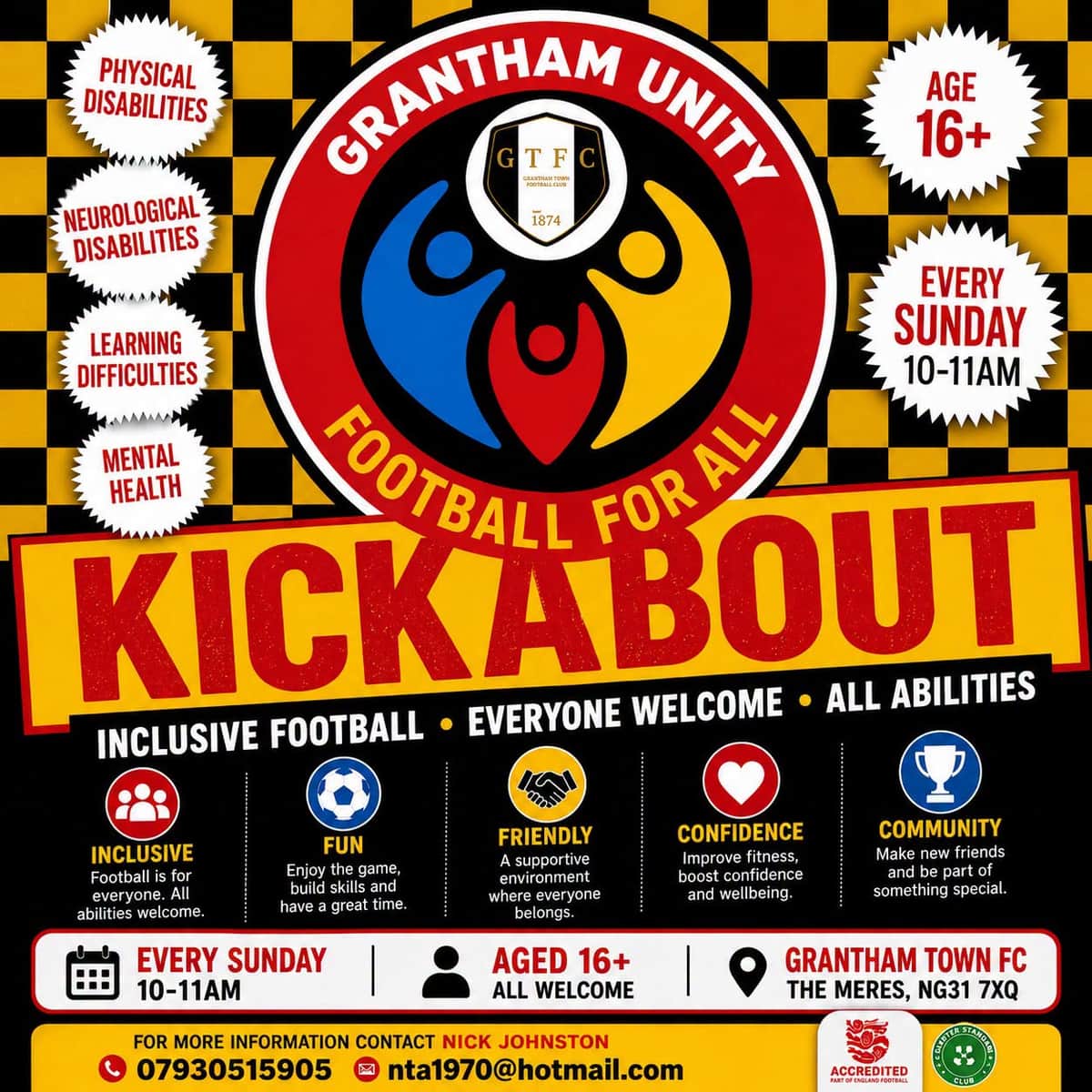Fun, inclusive football for all on a Sunday morning — Grantham news photo