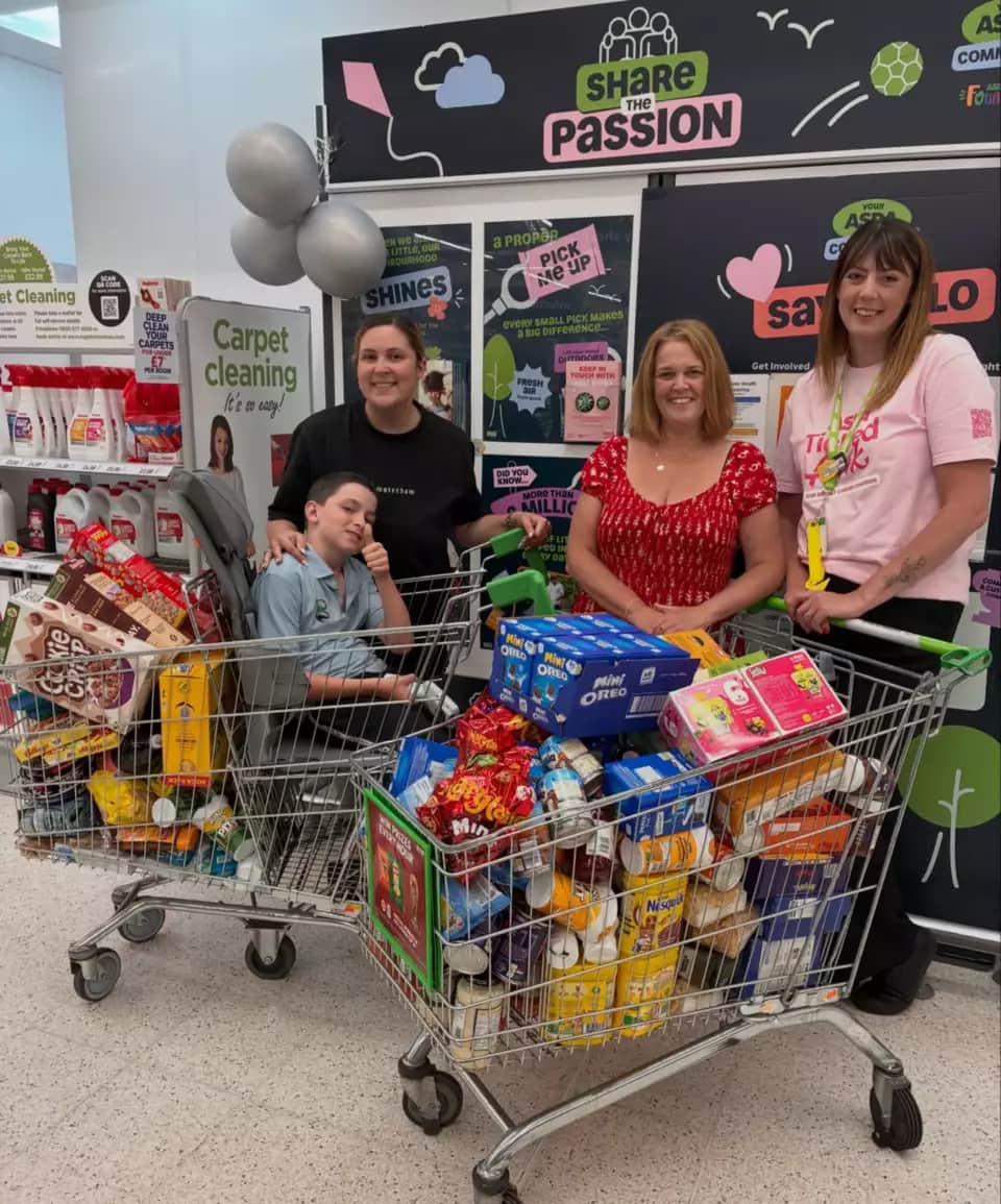 Harry Goodwin £300 Asda Grantham Food Bank Donation — Grantham news photo